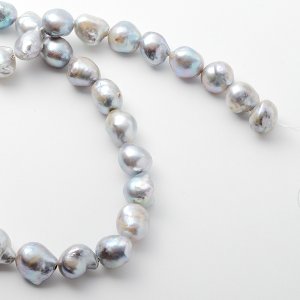 画像3: 【両穴】アコヤ真珠（バロック / グレイ / 10mm UP）1個〜