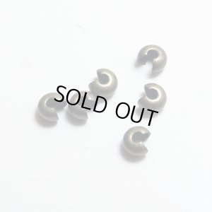 画像1: クリンプ（つぶし玉）カバー4mm　144個　金古美