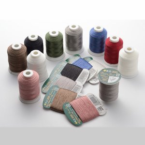 画像1: 国産ビーズ専用糸！K.O.300 Beading Thread　カード巻30m