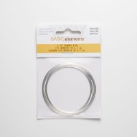 メモリーワイヤー・ブレスレット用12巻（シルバー）Mサイズ　2.1/4inch（直径57mm）　