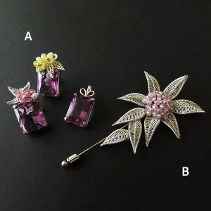 画像1: 【9/25 午前11時予約開始】東京11/28(金)「Daphne〜 A ペンダントトップ or B ブローチ」by 小沼 美紀