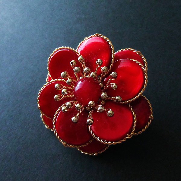 画像1: 【3/25 午前11時予約開始】5/28(木)「シェルフラワー〜ブローチ」by 小沼 美紀 (1)