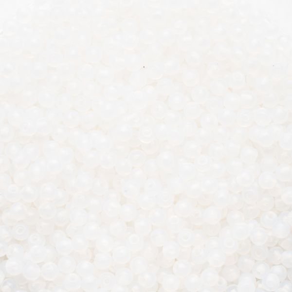 画像1: フィニアル 片穴ビーズ 2mm ミルキー ホワイト (1)