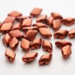画像1: 【現品限り！】ジェムデュオ 8x5mm マットメタリック アンティークコッパ―（約8.9g） (1)