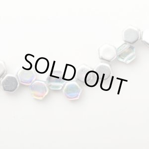 画像: ハニカム 6mm クリスタルシルバーレインボー30個