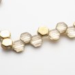 画像1: ハニカム 6mm クリスタル・アンバー 30個 (1)