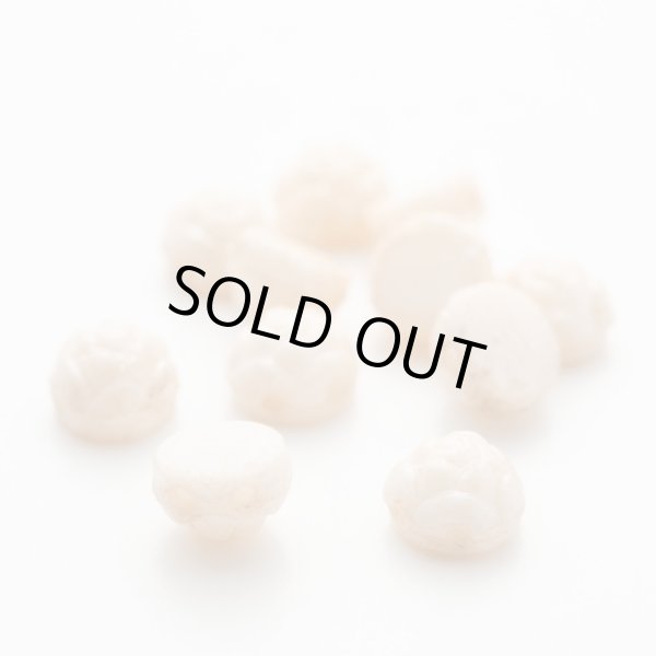 画像1: ロゼッタ　6mm C.W.シャンパンラスター（約20/100個）Bead Art 35号 作品 チャーミー 使用ビーズ　 (1)