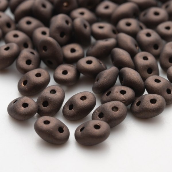 画像1: スーパーデュオ マット ダーク ブロンズ  Bead Art 39号 作品 使用パーツ (1)