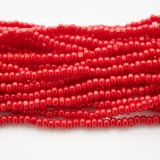 画像: シャーロット11/0 ダークレッド 糸通し