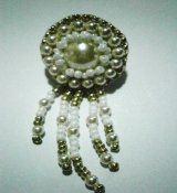 画像: 刺繡パールのフリンジピアス by Ｋ’Ｓアクセサリー西山敬子
