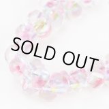 画像: 【5粒】ティアドロップビーズ 【Pink Tulips】