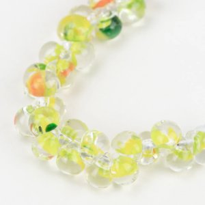 画像: 【5粒】ティアドロップビーズ 　ミニ 【Honeydew】