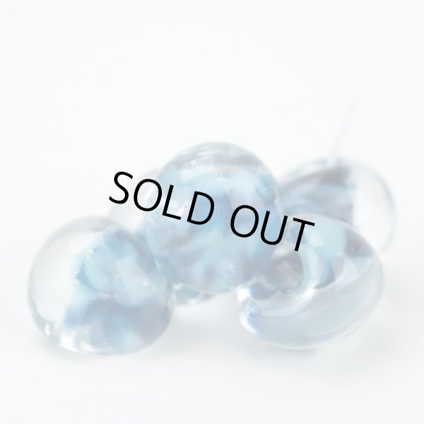 画像1: ティアドロップビーズ  ジャンボ 【Blueberry Yum Yum】 (1)