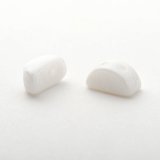 画像: コス・プカ  6x3mm ホワイトラスター（約5/10/100g）【現品限り】