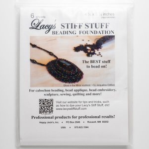 画像: ビーズ刺繍のベース定番☆Lacy's Stiff Stuff(ホワイト6枚入)