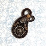 画像: 【再入荷！】Paisley ブローチ/ネックレス・ブラック（2wayスタイル） by 腰本優子