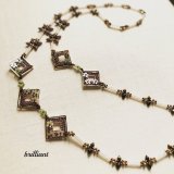 画像: 【再入荷！】デイジーフレームネックレス by Beads工房 brilliant 大槻友美