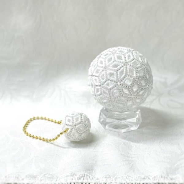 画像8: 小さいレースボール(白)(ピンク)(水色) by フロリッサ 西冨士絵 (8)