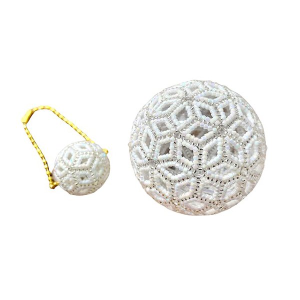 画像6: 小さいレースボール(白)(ピンク)(水色) by フロリッサ 西冨士絵 (6)