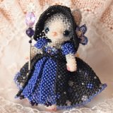 画像: 【再入荷！】あみぐるみの猫Cocoちゃん*魔法使い by  LeaLea beads 古田由美
