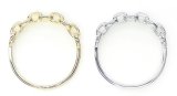画像: チェーン型リング(12号サイズ) 　1個入【高品質パーツ】