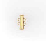 画像: スライド留め具2連（ゴールド・シルバー・金古美・銀古美）マグネット