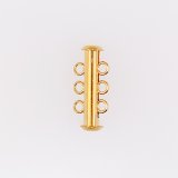 画像: スライド留め具3連（ゴールド・シルバー・金古美）