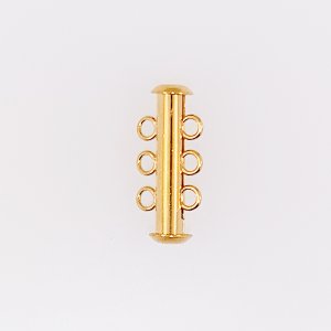 画像: スライド留め具3連（ゴールド・シルバー・金古美）