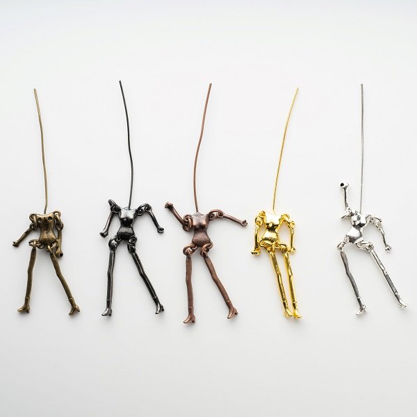 画像1: シルバー入荷！ビーズドール用ボディベース  スケルトン アクセサリーパーツ  (1)
