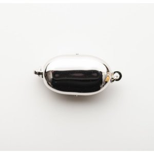 画像: SILVER クラスプ ビーンズ 7〜9mmパール用