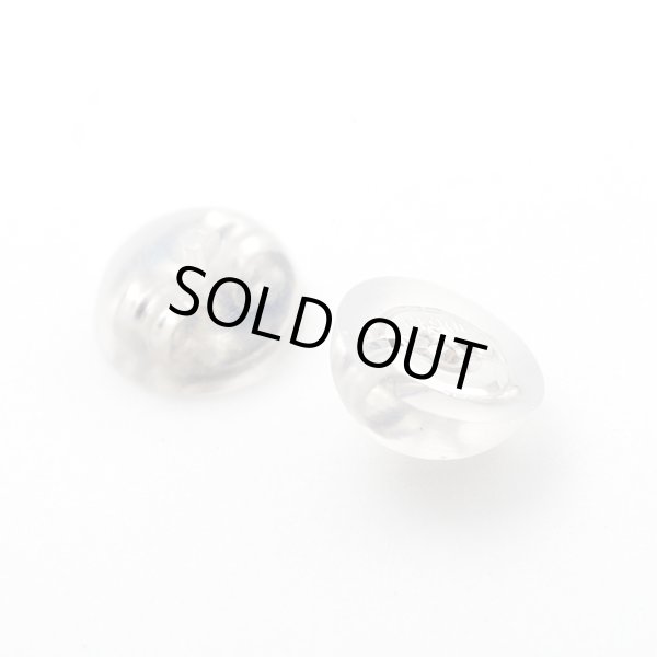 画像2: Pt ピアス 直結M　ポスト(ピアス針芯立・皿付) / シリコンキャッチセット (2)