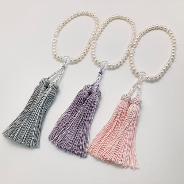 画像4: 念珠用 本水晶 三分セット(4個入)中心珠10mm  (4)