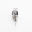 画像2: SILVER  ペンダントトップ ロンデルタイプ キュービックジルコニア × 10石 (2)