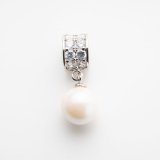 画像: SILVER  ペンダントトップ ロンデルタイプ キュービックジルコニア × 10石