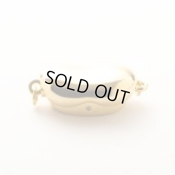 画像2: ステンレス クラスプ ゴールドカラー ビーンズ 6〜8mm用 (2)