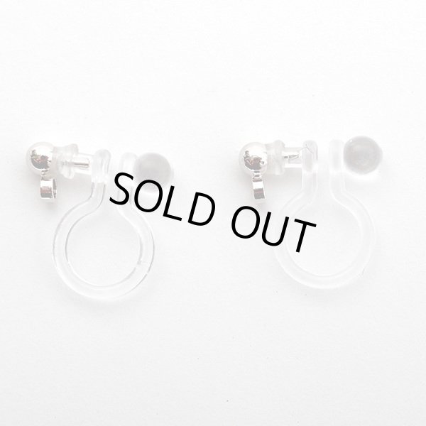 画像3: 樹脂製ノンホールピアス同色2ペア（カン付3mmボール）【高品質パーツ】 (3)