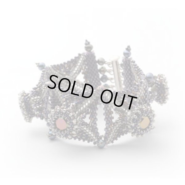 画像1: エッフェル塔のブレスレット Silver＆Purple (1)