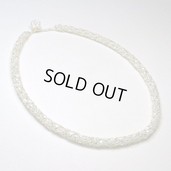 画像1: パールネットネックレス  by 三島累意 (1)