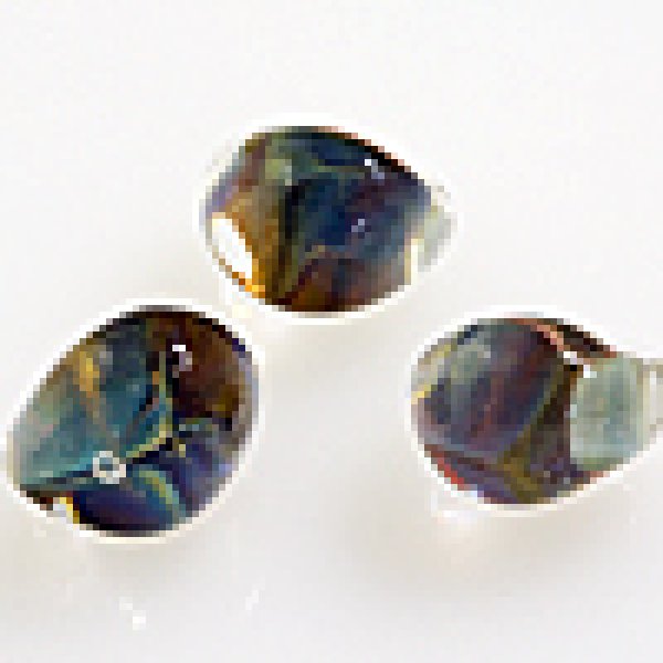 画像3: ティアドロップビーズ 【Green Exotic Aqua】 (3)