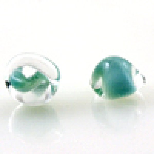 画像3: 【5粒】ティアドロップビーズ 【Carolina Blue】 (3)