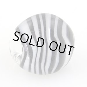 画像: ティアドロップビーズ ジャンボ 【Zebra】