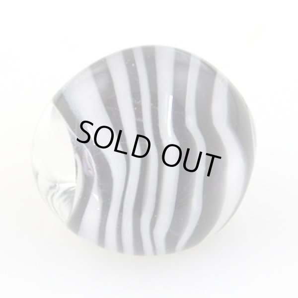 画像1: ティアドロップビーズ ジャンボ 【Zebra】 (1)