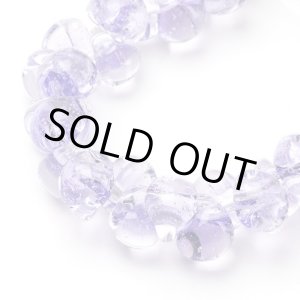 画像: 【5粒】ティアドロップビーズ【Light Amethyst】