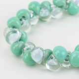 画像: 【5粒】ティアドロップビーズ 【Seafoam Mint】