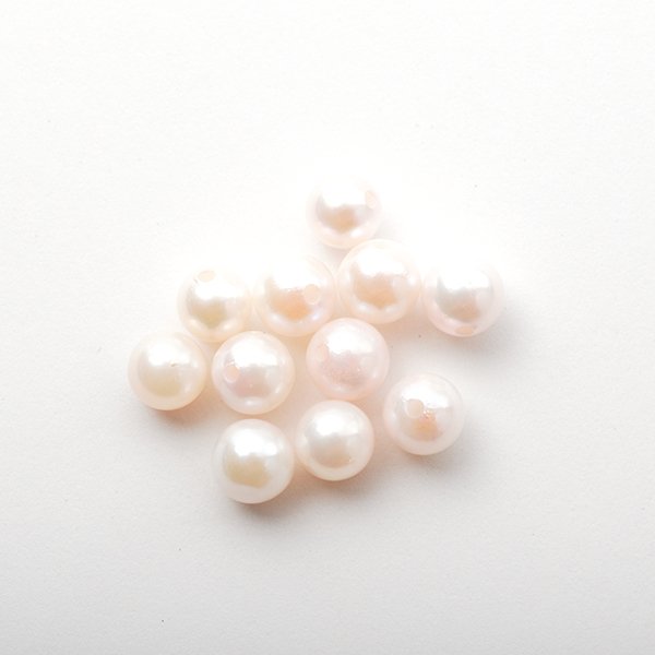 画像2: 【片穴】アコヤ真珠（ラウンド / ホワイト / 4.5mm UP）１個 (2)