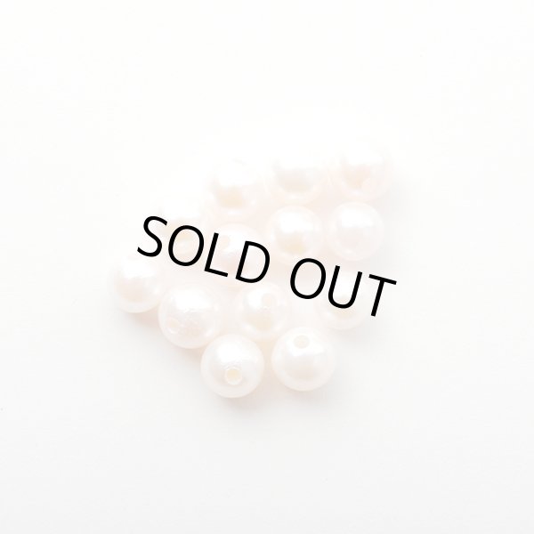 画像2: 【片穴】アコヤ真珠（ラウンド / ホワイト / 4mm UP）１個 (2)