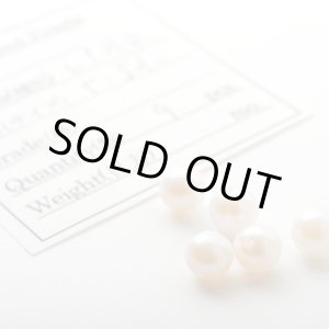 画像: 【片穴】アコヤ真珠（ラウンド / ホワイト / 5mm UP）１個