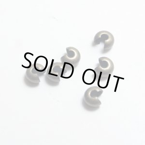 画像: クリンプ（つぶし玉）カバー4mm　144個　金古美