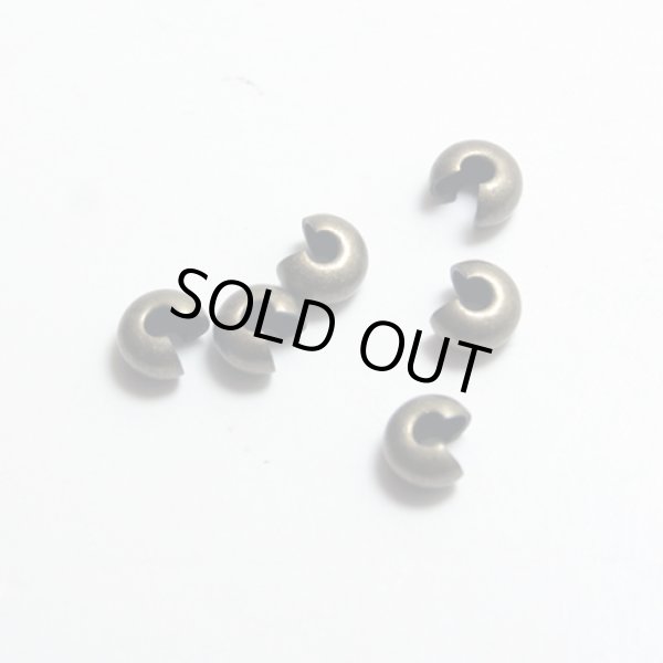 画像1: クリンプ（つぶし玉）カバー4mm　144個　金古美 (1)