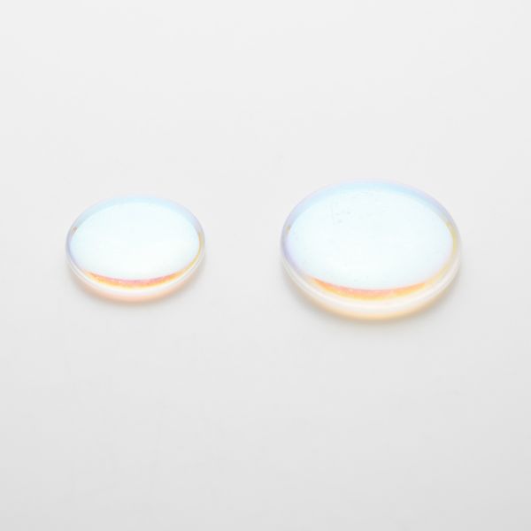 画像1: グラス カボション  14・18mm クリスタル フル AB  (1)